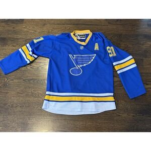 Reebok CCM #91 Tarasenko St. Louis Blues 2017 Winter Classic Jersey Mens 50 Rare